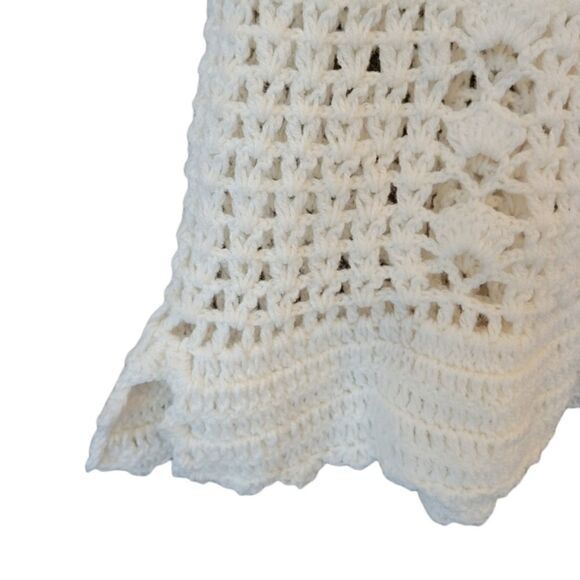 Vintage Handmade Knitted/Crochet Cardigan/Vest  - Picture 4 of 13